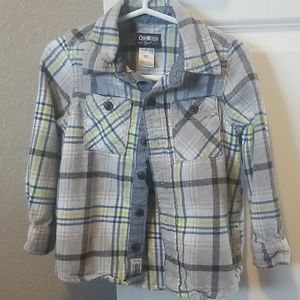 Plaid button down